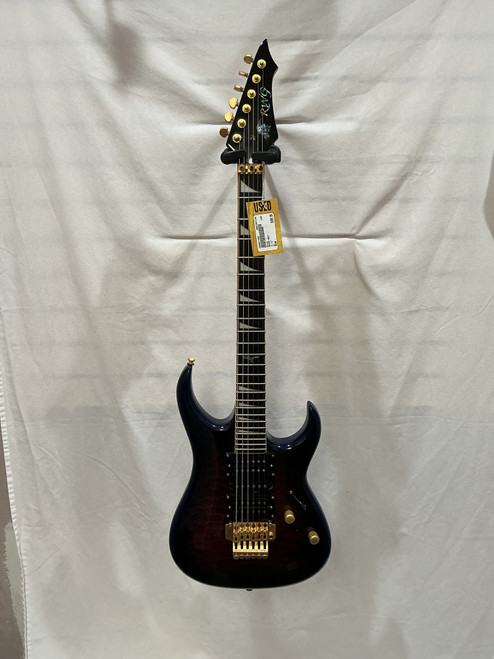 Vist Large View of Product Image Which is Used Raven RAVEN WEST Double Cut Electric Guitar Blue 6-String