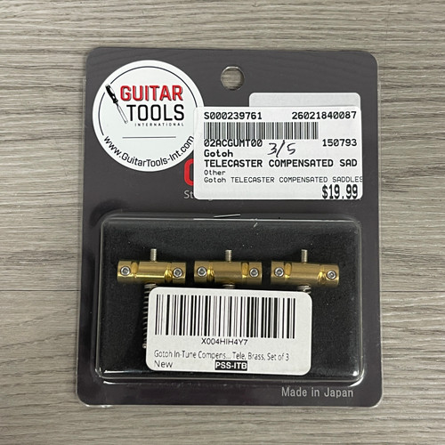 Vist Large View of Product Image Which is Used Gotoh TELECASTER COMPENSATED SADDLES Guitar Hardware