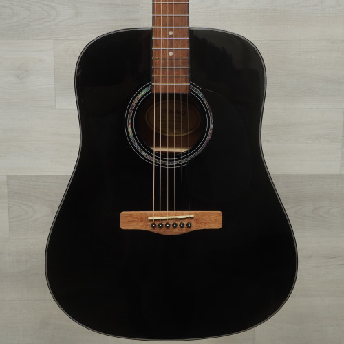 Vist Large View of Product Image Which is Used Mitchell D120 Laminate Top Acoustic Guitar Black