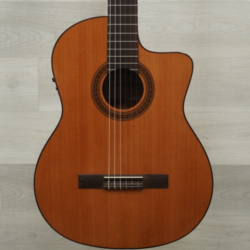 Vist Large View of Product Image Which is Used Cordoba C5-CE Solid Top Acoustic Guitar Natural