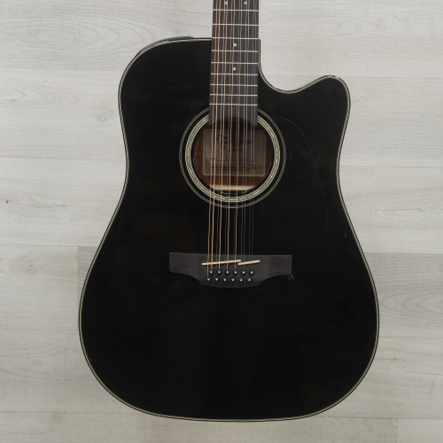 Vist Large View of Product Image Which is Used Takamine GD30CE-12 Solid Top Acoustic Guitar Black 12-String