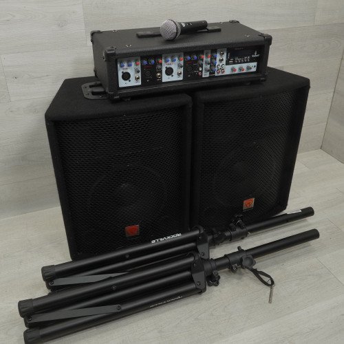 Vist Large View of Product Image Which is Used Rockville RPG2X10 Pa System With All