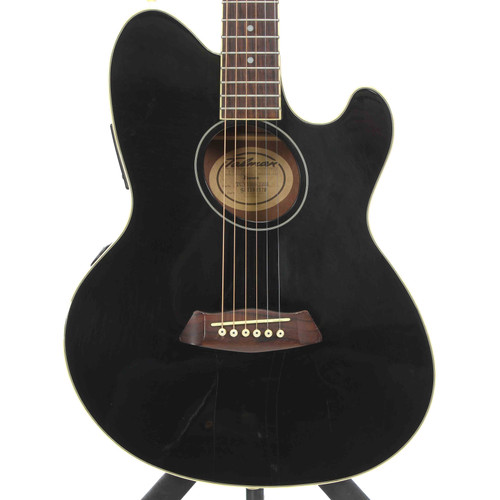Vist Large View of Product Image Which is Used Ibanez TALMAN INTER CITY TCY10BK1201 Laminate Top Acoustic Guitar Black