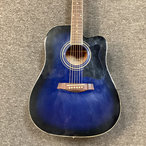Vist Large View of Product Image Which is Used Ibanez V70CE Laminate Top Acoustic Guitar Blue