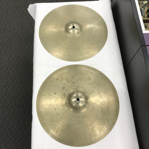 Vist Large View of Product Image Which is Used Paiste 15IN LUDWIG STANDARD HI HAT PAIR Vintage Hi Hat Cymbals 15"