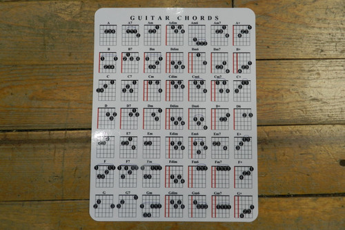 New Guitar Chord Chart 40105-066-GCHART