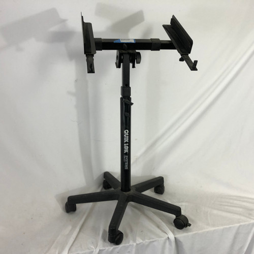 Vist Large View of Product Image Which is Used Quik Lok ROLLING MIXER STAND Pro Sound Accessory