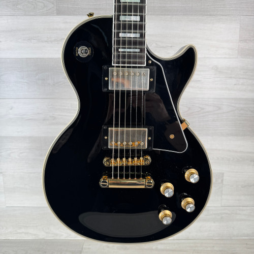 Vist Large View of Product Image Which is Used Epiphone Les Paul Custom Electric Guitar - Ebony