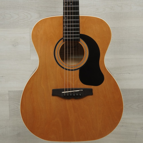 Vist Large View of Product Image Which is Used Mitchell O100JR Laminate Top Acoustic Guitar Natural