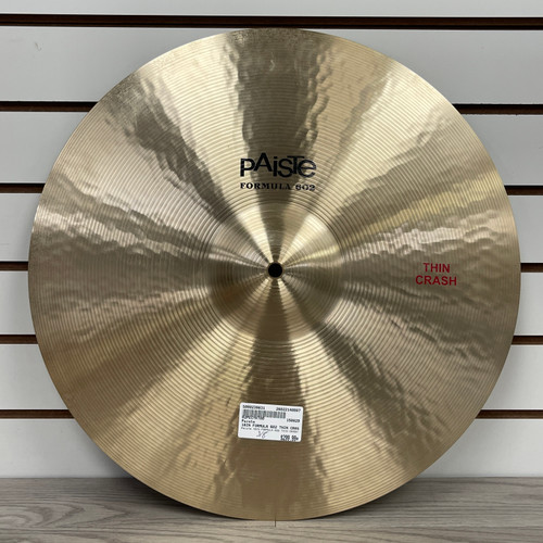 Vist Large View of Product Image Which is Used Paiste 18IN FORMULA 602 THIN CRASH Crash Cymbal 18"