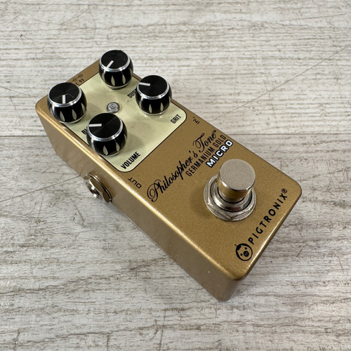 Vist Large View of Product Image Which is Used Pigtronix Philosopher's Tone Germanium Gold Micro Compressor Pedal