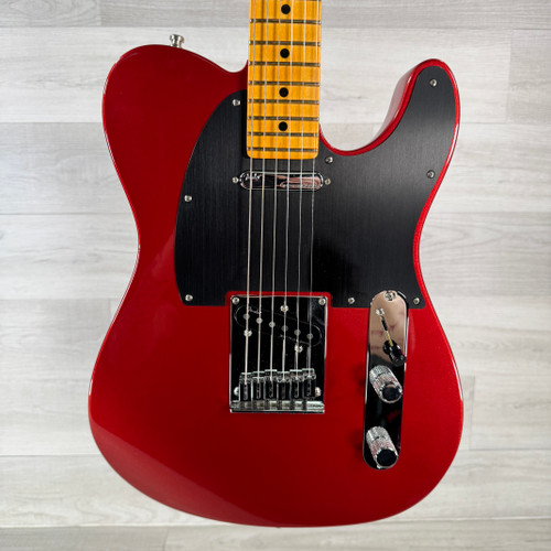 Vist Large View of Product Image Which is Used Fender American Ultra II Telecaster Electric Guitar - Sinister Red with Maple Fingerboard - Case Included