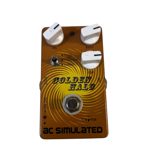 Vist Large View of Product Image Which is Used Caline CP-35 Golden Halo Acoustic Simulator Pedal – Acoustic Guitar Sim