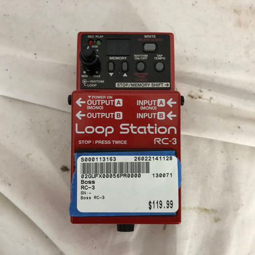 Vist Large View of Product Image Which is Used Boss RC-3 Looper Pedal