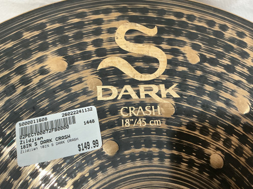 Vist Large View of Product Image Which is Used Zildjian 18IN S DARK CRASH China Cymbal 14"