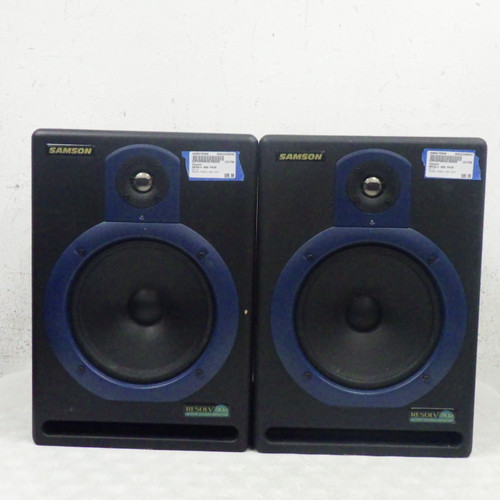 Vist Large View of Product Image Which is Used Samson Resolv 80 a Pair Powered Studio Monitor