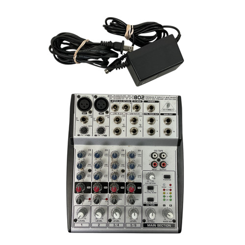 Vist Large View of Product Image Which is Used Behringer XENYX 802 MIXER Compact Mixer