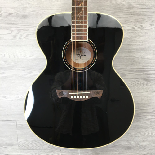 Vist Large View of Product Image Which is Used Tagima FS600NC EQ Solid Top Acoustic Guitar Black