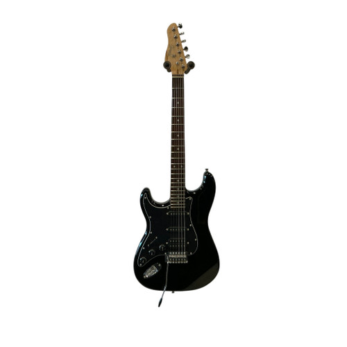 Vist Large View of Product Image Which is Used Giannini STANDARD SERIES S Type Electric Guitar Black 6-String