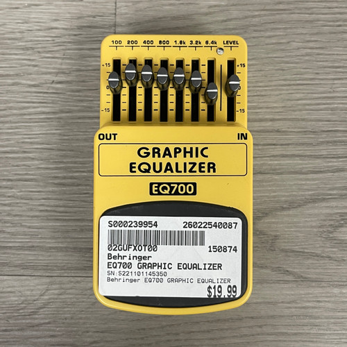 Vist Large View of Product Image Which is Used - Behringer EQ700 GRAPHIC EQUALIZER - EQ Pedal
