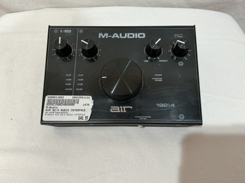 Vist Large View of Product Image Which is Used M-Audio AIR 92/4 AUDIO INTERFACE Computer Interface 2 A/D Recording Inputs