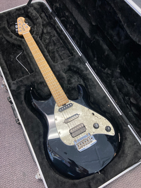 Vist Large View of Product Image Which is Used Ernie Ball MUSIC MAN SILHOUETTE SPECIAL W/PUPS Double Cut Electric Guitar Black 6-String