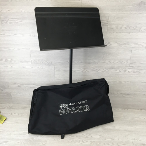 Vist Large View of Product Image Which is Used Manhasset VOYAGER MUSIC STAND W/BAG Pro Sound Accessory