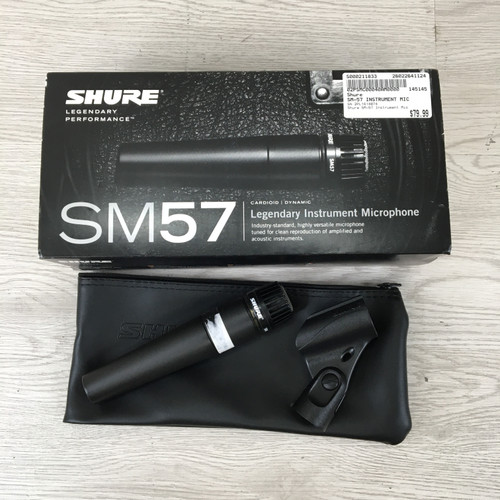 Vist Large View of Product Image Which is Used Shure SM-57 INSTRUMENT MIC Dynamic Microphone