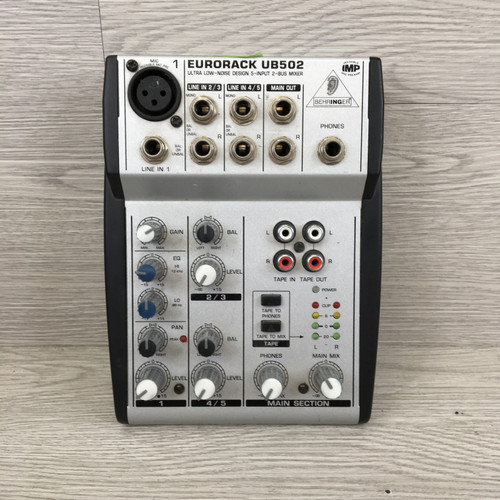 Vist Large View of Product Image Which is Used Behringer EURORACK UB502 Compact Mixer