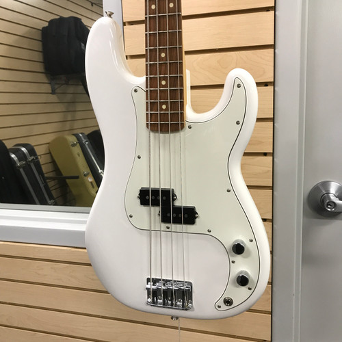 Vist Large View of Product Image Which is Used Fender PRECISION BASS MIM 2023 P Type Bass Guitar White 4-String