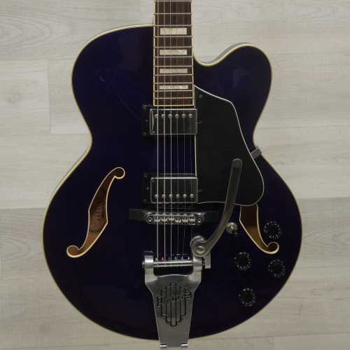 Vist Large View of Product Image Which is Used Ibanez AFS75T Semi-hollow Electric Guitar Blue
