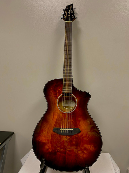 Vist Large View of Product Image Which is Used Breedlove PURSUIT EX CONCERT CE MM Laminate Top Acoustic Guitar Wood