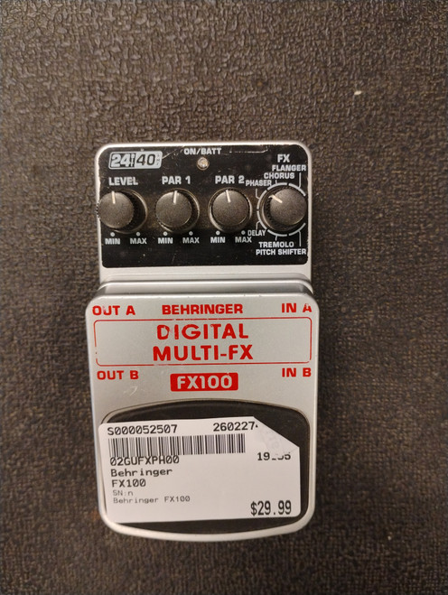 Vist Large View of Product Image Which is Used Behringer FX100 Guitar Effect