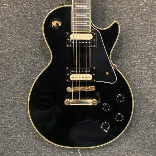 Vist Large View of Product Image Which is Used Epiphone LES PAUL CUSTOM PRO LP Type Electric Guitar Black 6-String