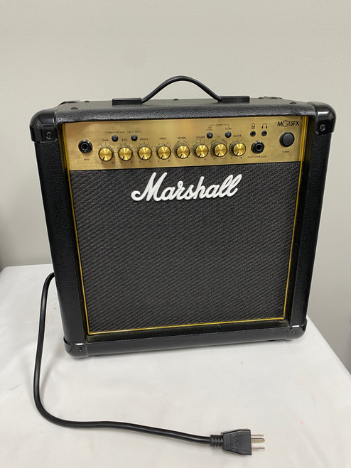 Vist Large View of Product Image Which is Used Marshall MG15CFX 1 x 8 Solid State Amplifier 1 x 8