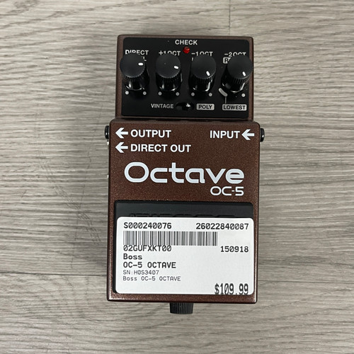 Vist Large View of Product Image Which is Used - Boss OC-5 OCTAVE Octave Pedal