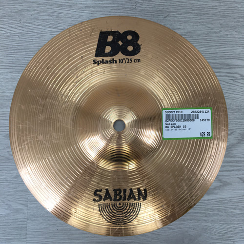 Vist Large View of Product Image Which is Used Sabian B8 SPLASH 10 Splash Cymbal 10"