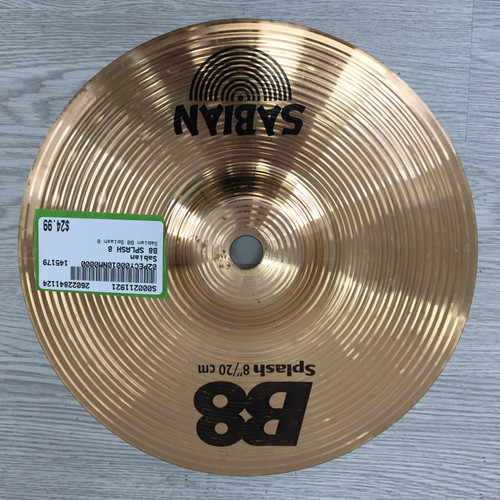 Vist Large View of Product Image Which is Used Sabian B8 SPLASH 8 Splash Cymbal 8"