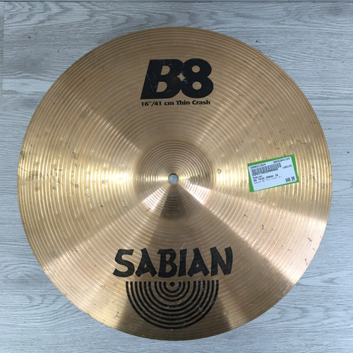 Vist Large View of Product Image Which is Used Sabian B8 THIN CRASH 16 Crash Cymbal 16"