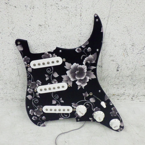 Vist Large View of Product Image Which is Used Squier Loaded Strat Floral Pickguard Guitar Pickup
