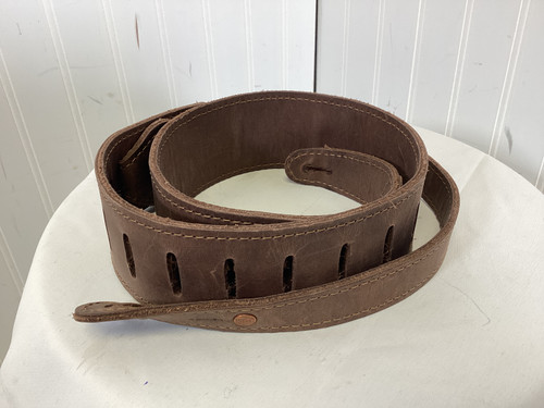 Vist Large View of Product Image Which is Used LEATHER GUITAR STRAP Guitar Accessory