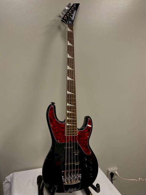 Vist Large View of Product Image Which is Used Jackson CBXNT DX V DAVID ELLEFSON SIG Modern Metal Bass Guitar Black 5-String