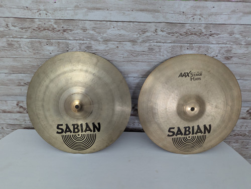 Vist Large View of Product Image Which is Used Sabian 14 AAX STAGE Hi Hat Cymbals