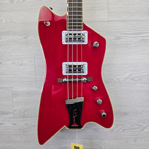 Vist Large View of Product Image Which is Used Gretsch G6199 Billy Bo Bass --WEAR Bass Guitar Red 4-String