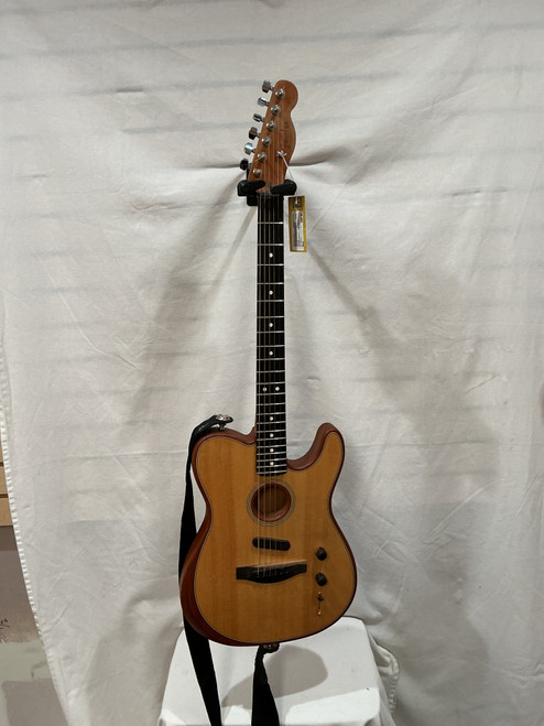 Vist Large View of Product Image Which is Used Fender ACOUSTASONIC USA TELE Solid Top Acoustic Guitar Wood