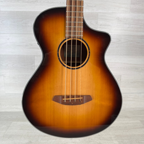 Vist Large View of Product Image Which is Used Breedlove Discovery S Concert ED CE Acoustic-electric Bass Guitar - Edgeburst - Case Included