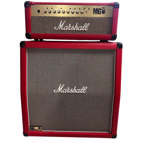 Vist Large View of Product Image Which is Marshall MG100FX Half Stack – 100W Guitar Amp Head & Cabinet