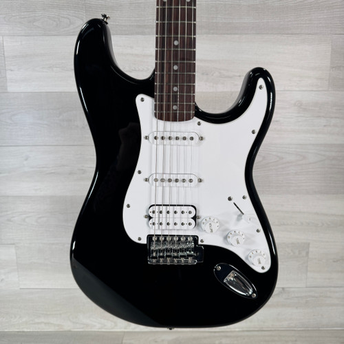 Vist Large View of Product Image Which is Used Squier Affinity Series Stratocaster HSS Electric Guitar - Black