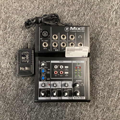 Vist Large View of Product Image Which is Used Mackie MIX5 Compact Mixer