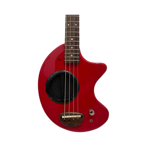 Vist Large View of Product Image Which is Used Fernandes NOMAD BASS Vintage Acoustic Bass Guitar Red 4-String